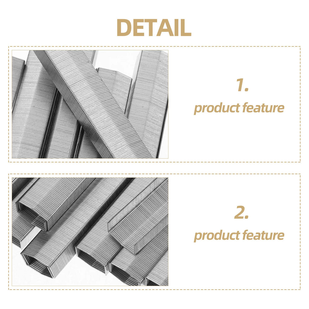 2 Boxes Metal Paper Staples Standard Size 6Mm 10Mm 12Mm for Desk Stapler Refills Office School Home Use Compact Reliable Staples