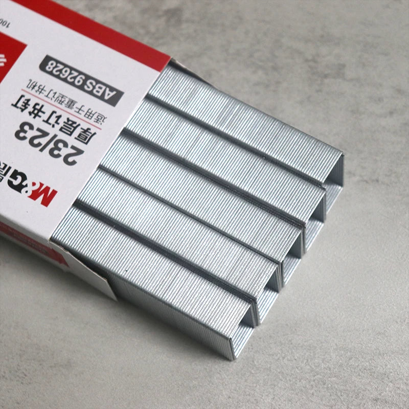 M&G 23/23 Stapler Staples, Long Leg Staples, Can Staple 2-200 Pages, 1 Pack/5 Boxes, Suitable for School and Office Desk Use.