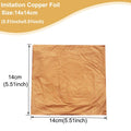 100pcs Imitation Gold Sliver Copper Foil Paper DIY Resin Candle Plaster Craft Leaf Flake Gilding Sheets Art Nail Home Decoration
