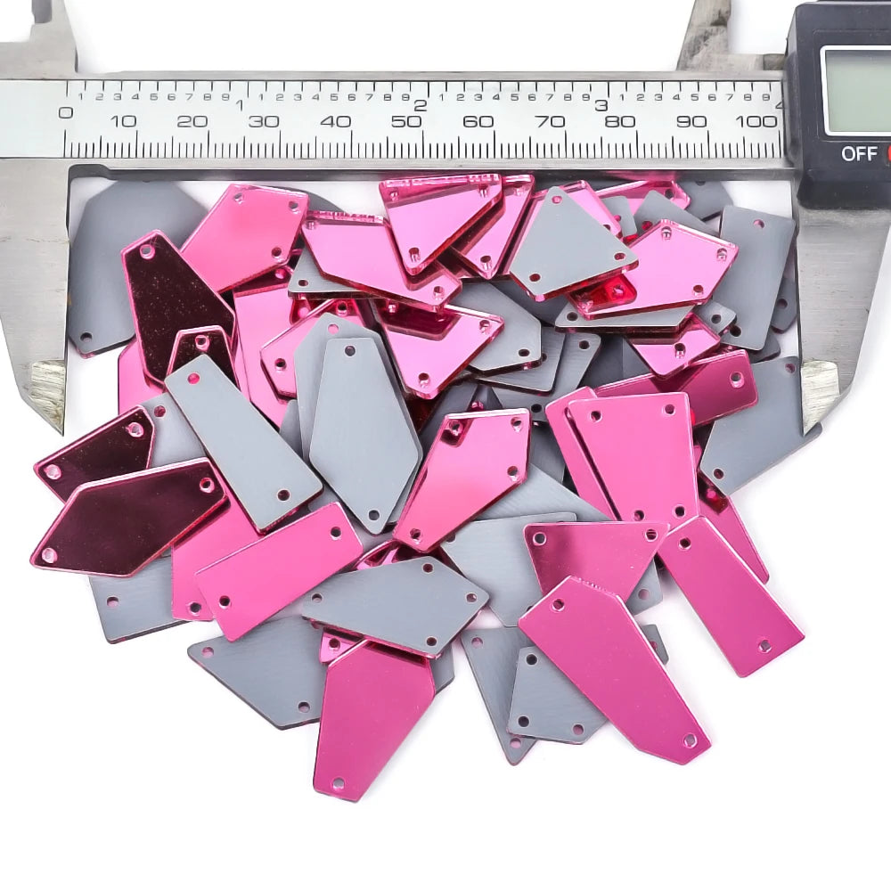 VC  Mix Size New Clear Crystals Sewing Mirror Rhinestone Applique Flatback Acrylic Strass On Stone for Clothes