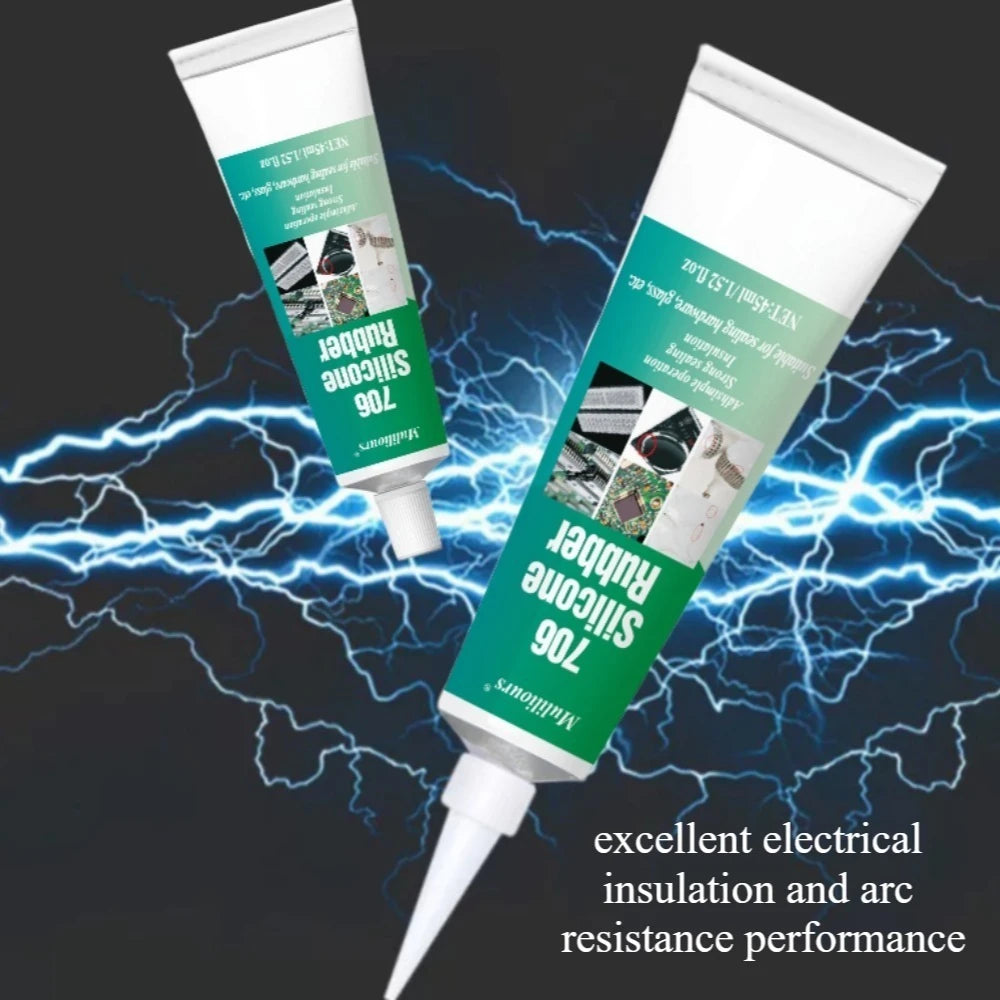 Silicone Industrial Adhesive 704/705/706 Electronic Sealant Components Lithium LED Insulation Waterproof Sealing Silicone Rubber