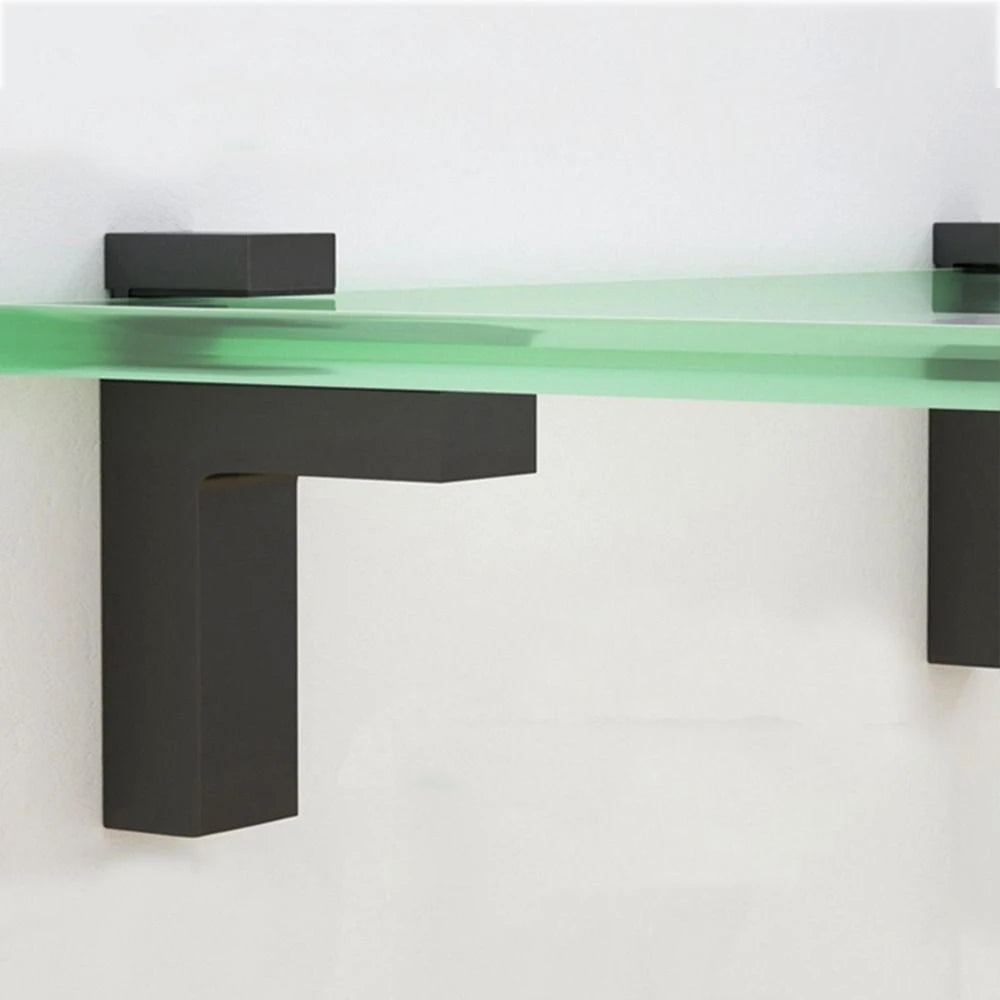 Wall Mount Glass Shelf Holder Adjustable Frameless Zinc Alloy Brackets Wardrobe Cupboard Door Clamp Furniture Accessories
