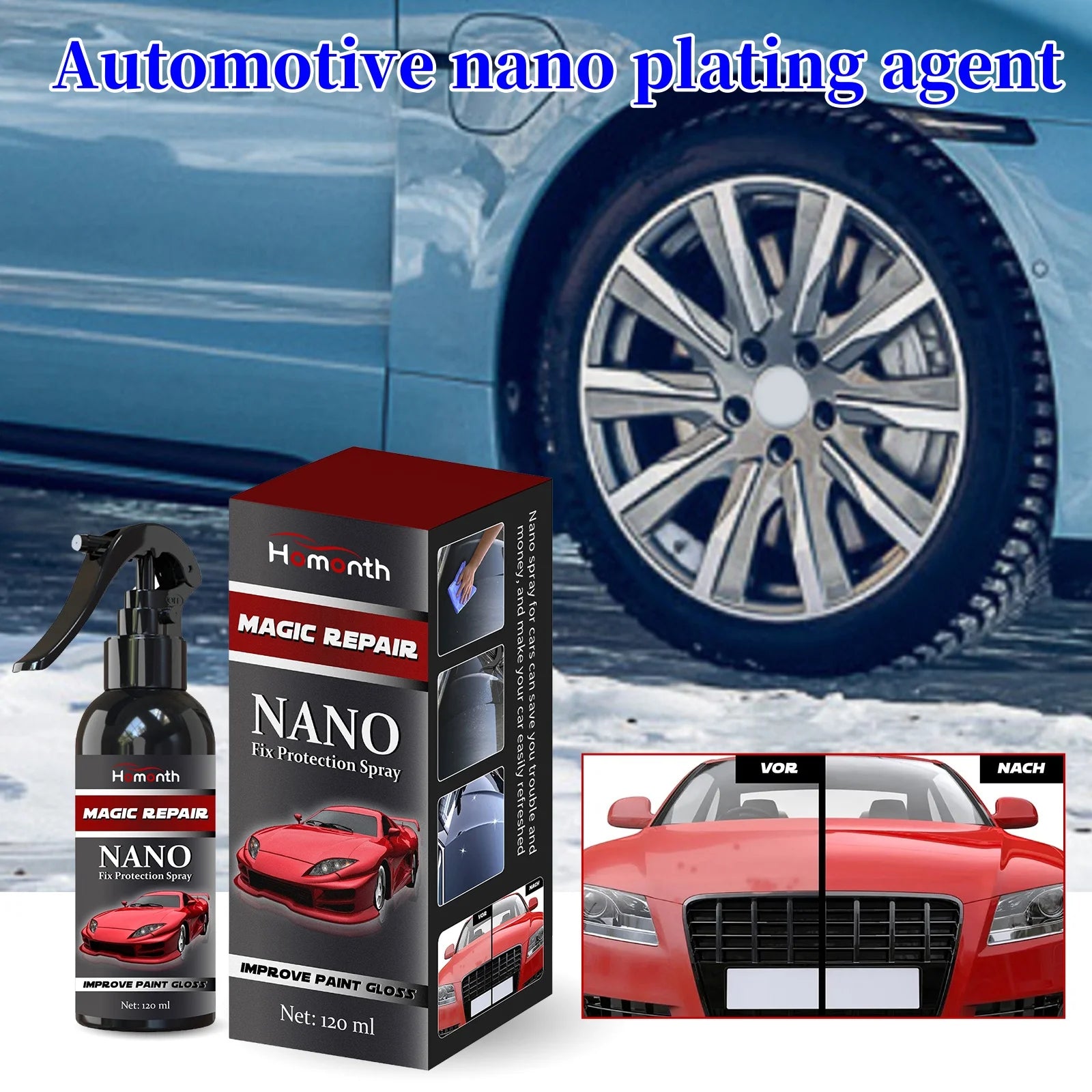 Ceramic Paint Sealer For Cars 120ml Hydrophobic Top Coat Polish Advanced Easy To Apply Safe Rapid Ceramic Paint Sealant Spray