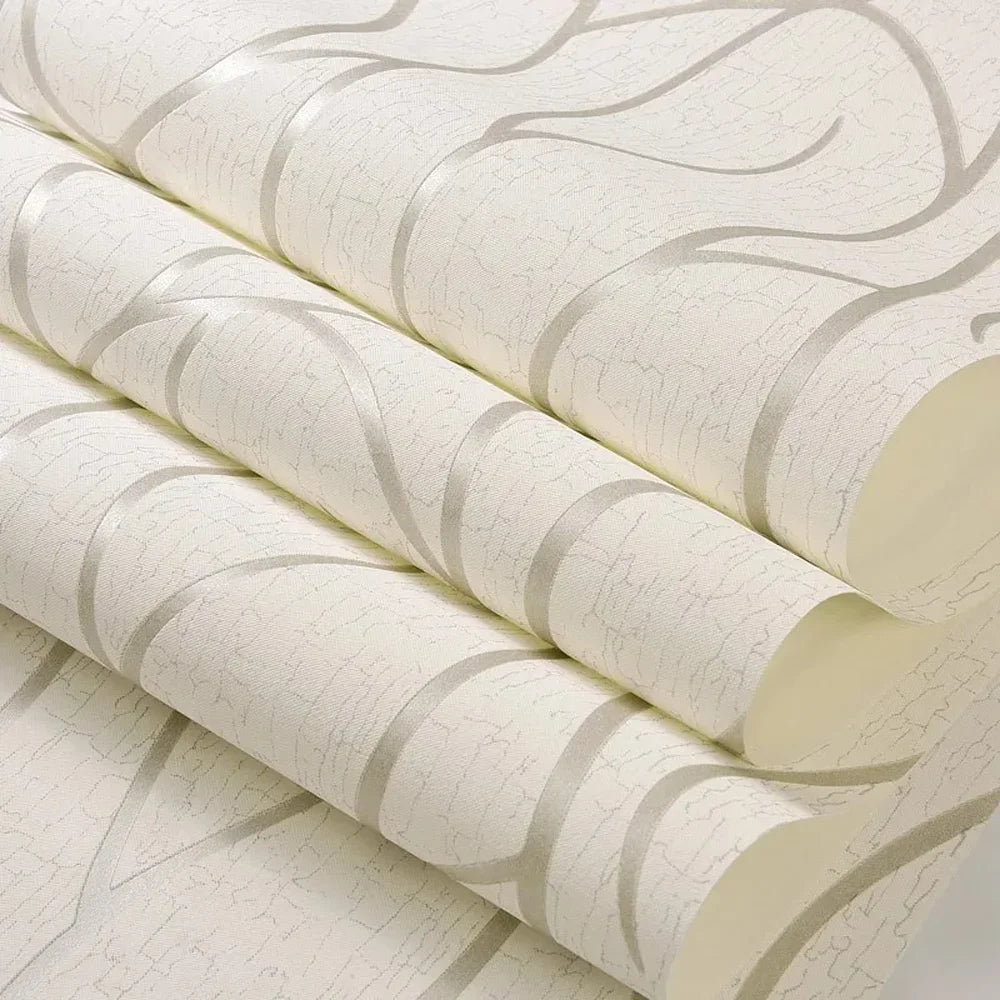 European Non-Woven Fabric Wallpaper Modern Self-Adhesive Contact Paper for Bedroom & Furniture Removable Decor