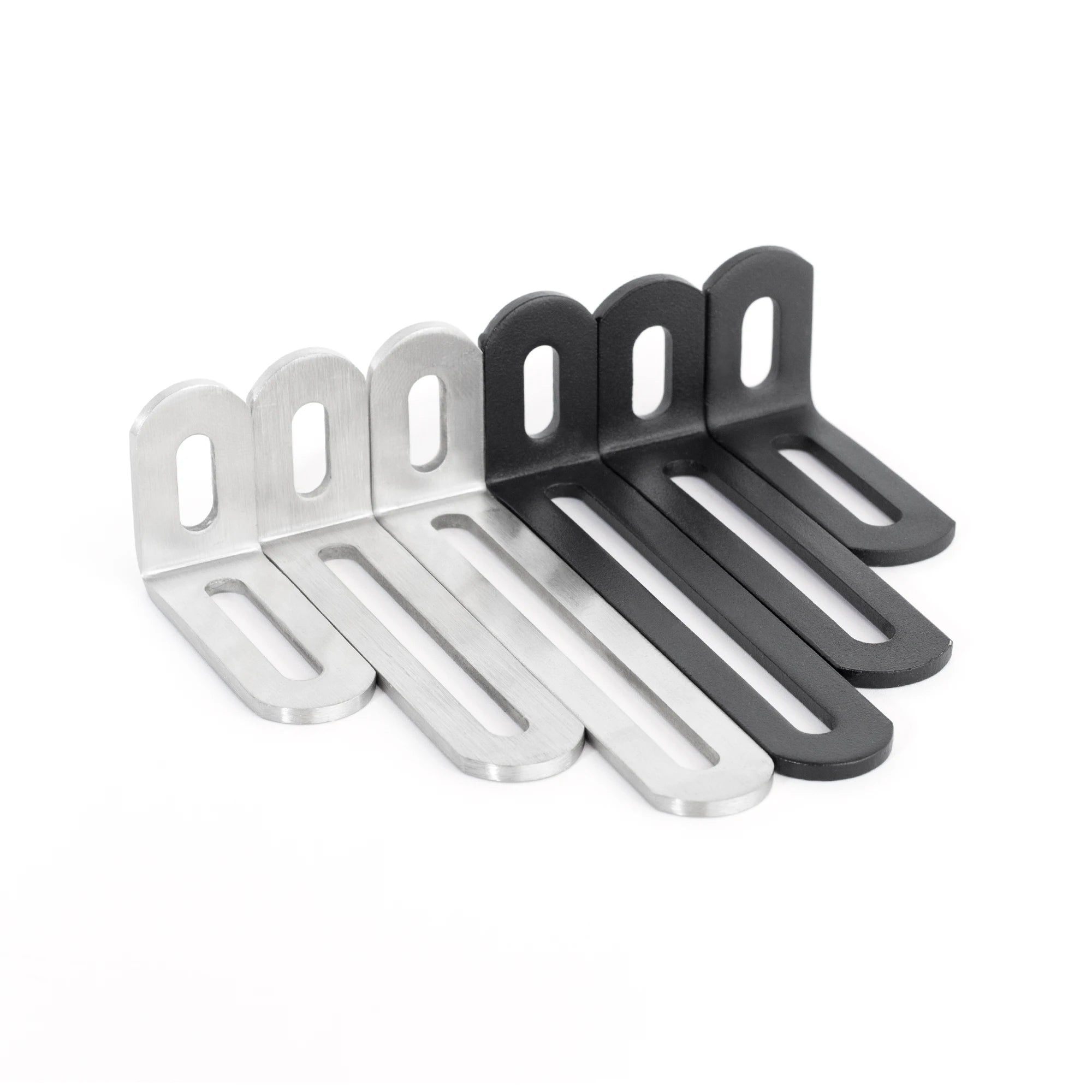 Stainless Steel Adjustable Corner Bracket Heavy Duty Metal 90 Degree L Shaped Angle Corner Braces for Wooden Shelf Furniture