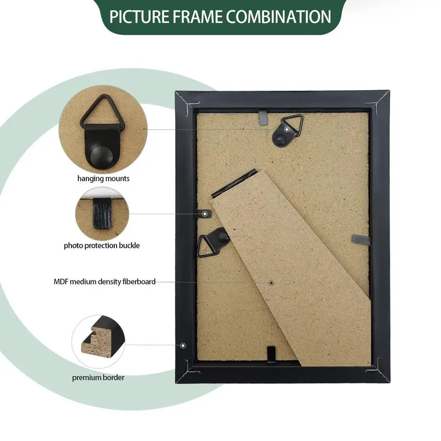 Picture Frames Bulk Set of 30 Wood Photo Frames for 4x6 Photos Wall Mounting Simple Black Photo Frames Multi Picture Frames for