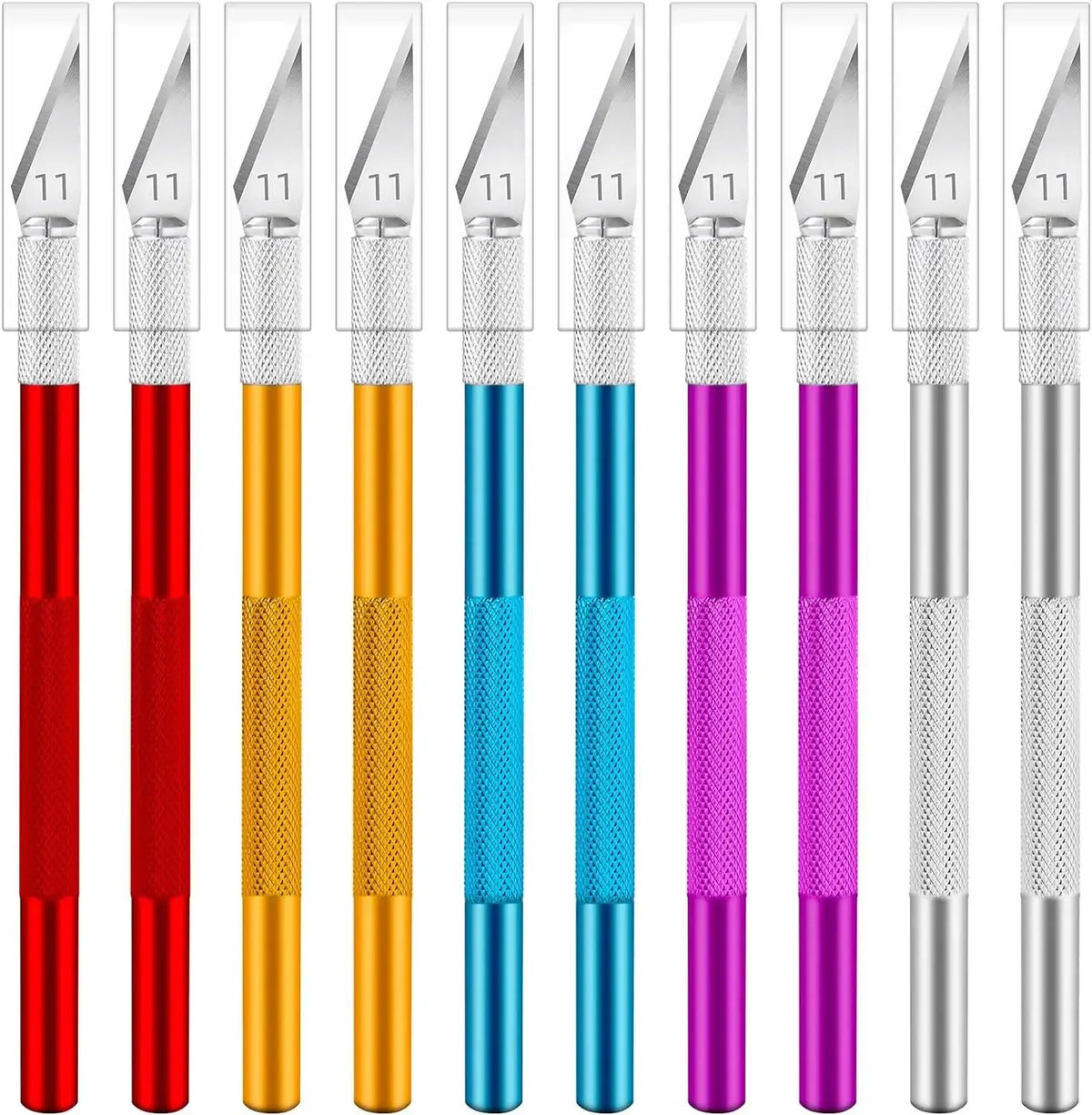 Sharp Exacto Knife Set Exacto Knife Colorful Craft Knife Kit, Precision Hobby Knife for DIY, Art, Cutting, Carving,10PCS