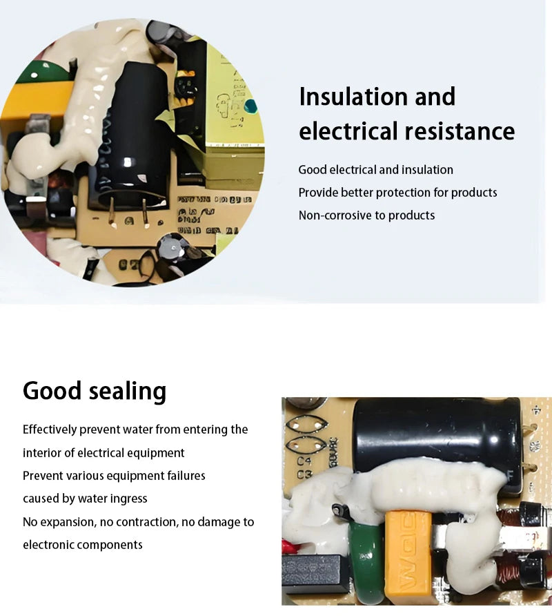 120ml 704 Fixed High Temperature Resistant Silicone Rubber Insulated Sealing Glue Waterproof Silicone Thermal Conductive