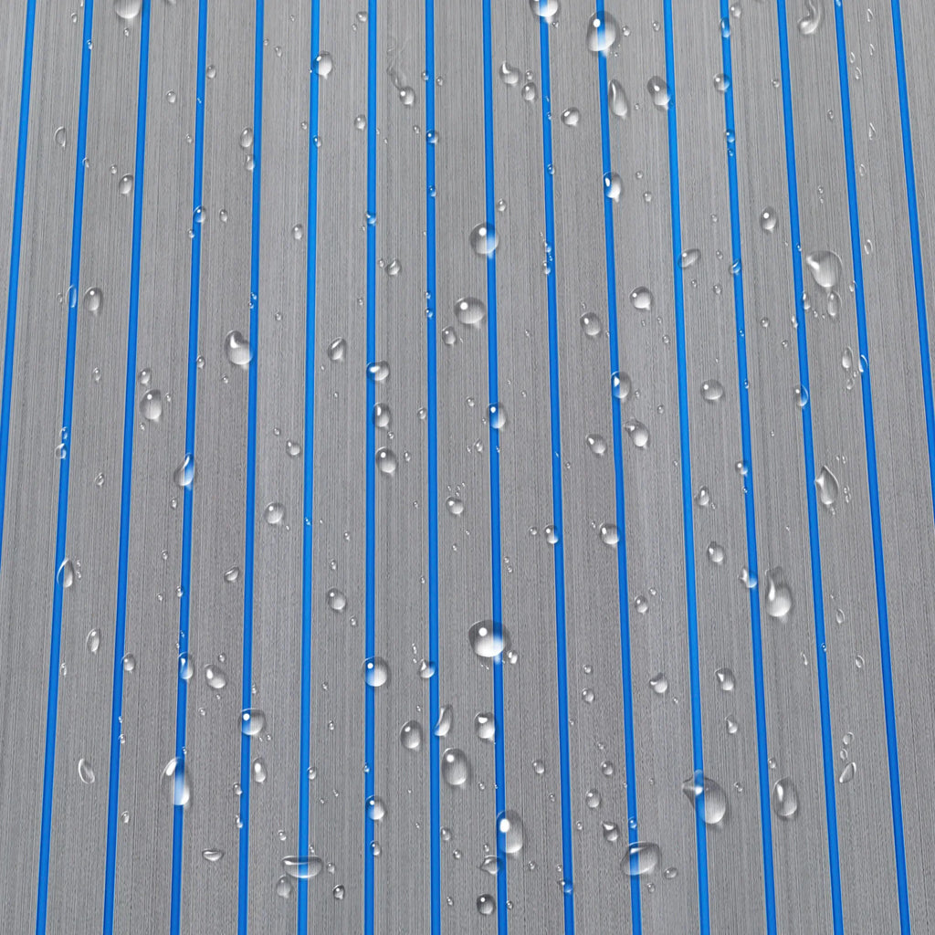 Boat Flooring EVA Foam Decking Sheet Faux Teak Marine Mat Non-Slip Self-Adhesive Flooring Material for RV Yacht 95 x 24inch