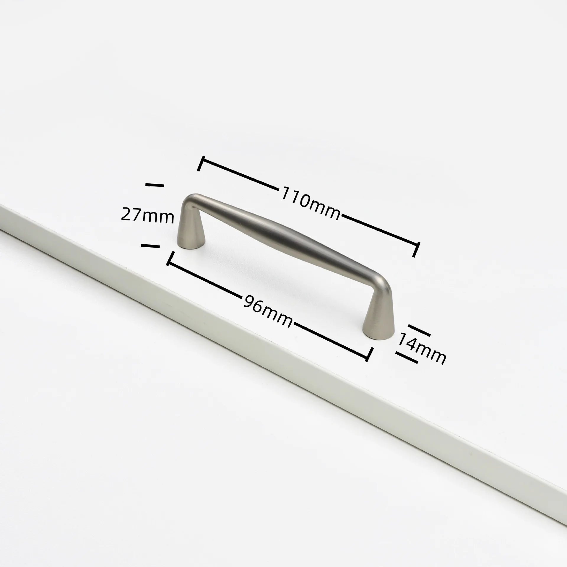 Nickel Brushed Kitchen Cabinet Pulls Silver Wardrobe Drawer Handles Zinc Alloy Single Hole Knobs Modern Furniture Door Handles