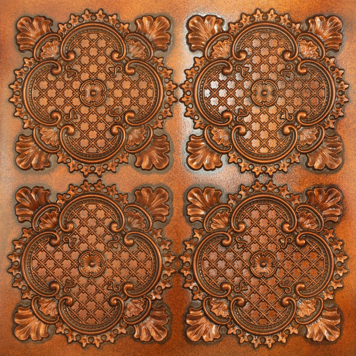 Embellished Ceiling Tiles PVC Faux Tin Painting Panel Wall Panel Interior Decor PL80 10pcs