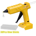 Cordless Electric Hot Glue Gun For DEWALT 18V Battery Hot Melt Welding With 10Pcs 11mm For Christmas Decoration Toy Car Crafting