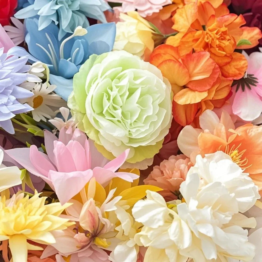 20/52Pcs Random Mix Artificial Flowers Silk Fake Flowers for Home Room Decor DIY 2026 Gifts Accessories Bride Wedding Decor
