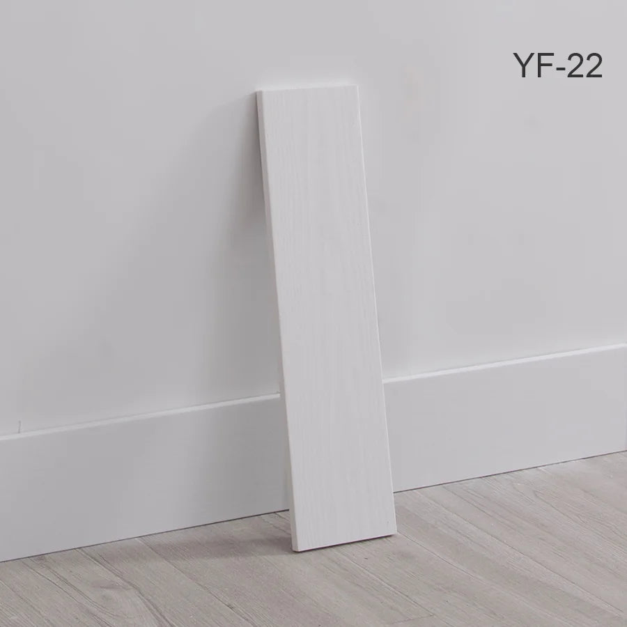 10pcs Self-Adhesive Wooden Stickers Wall Stickers Skirting Lines 10mm Thickness Suitable for All Indoor Places 17.72X4.72In