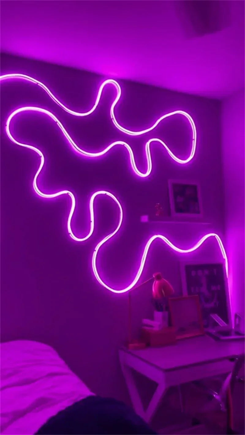 USB Neon Rope Lights,Flexible Led Rope Lights Control with App/Remote,Music Sync Gaming Neon Light Strip for Living Room Bedroom