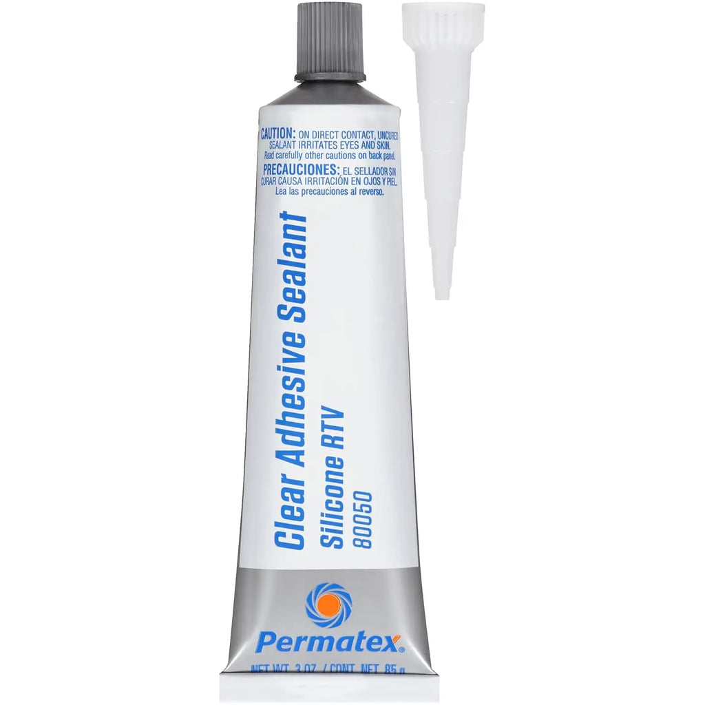 Clear Silicone Sealant 3 oz - Waterproof Adhesive for Bath, Kitchen, DIY Home Repair