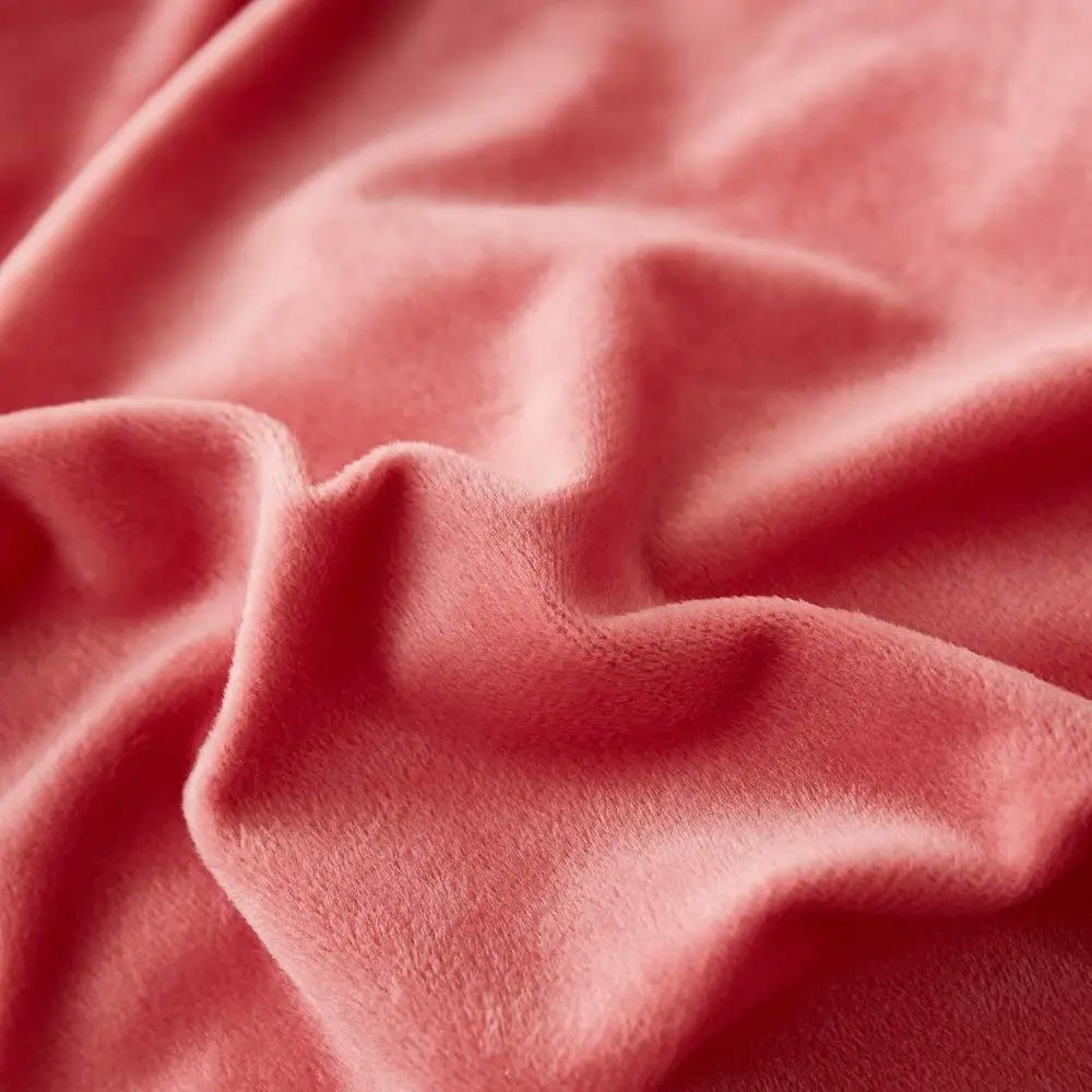 King Size Pink Ombre Crystal Velvet 3-Piece Shaggy Faux Fur Bedding Set with Comforter & Pillow Shams