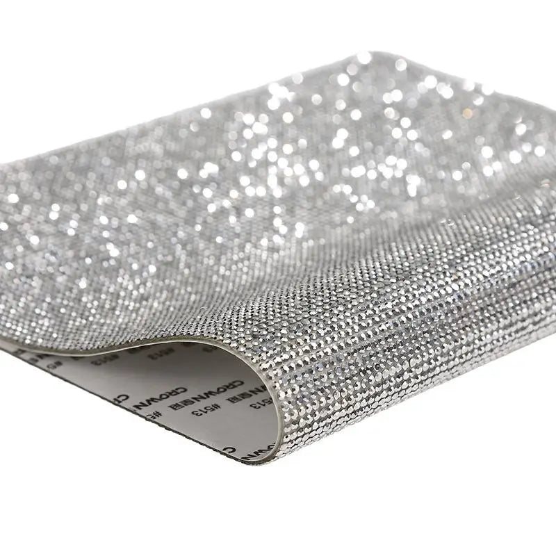12x20cm Self Adhesive Rhinestone Sticker Tape DIY Decoration Diamond Sticker For Arts Crafts DIY Car Phone Clothes Decoration