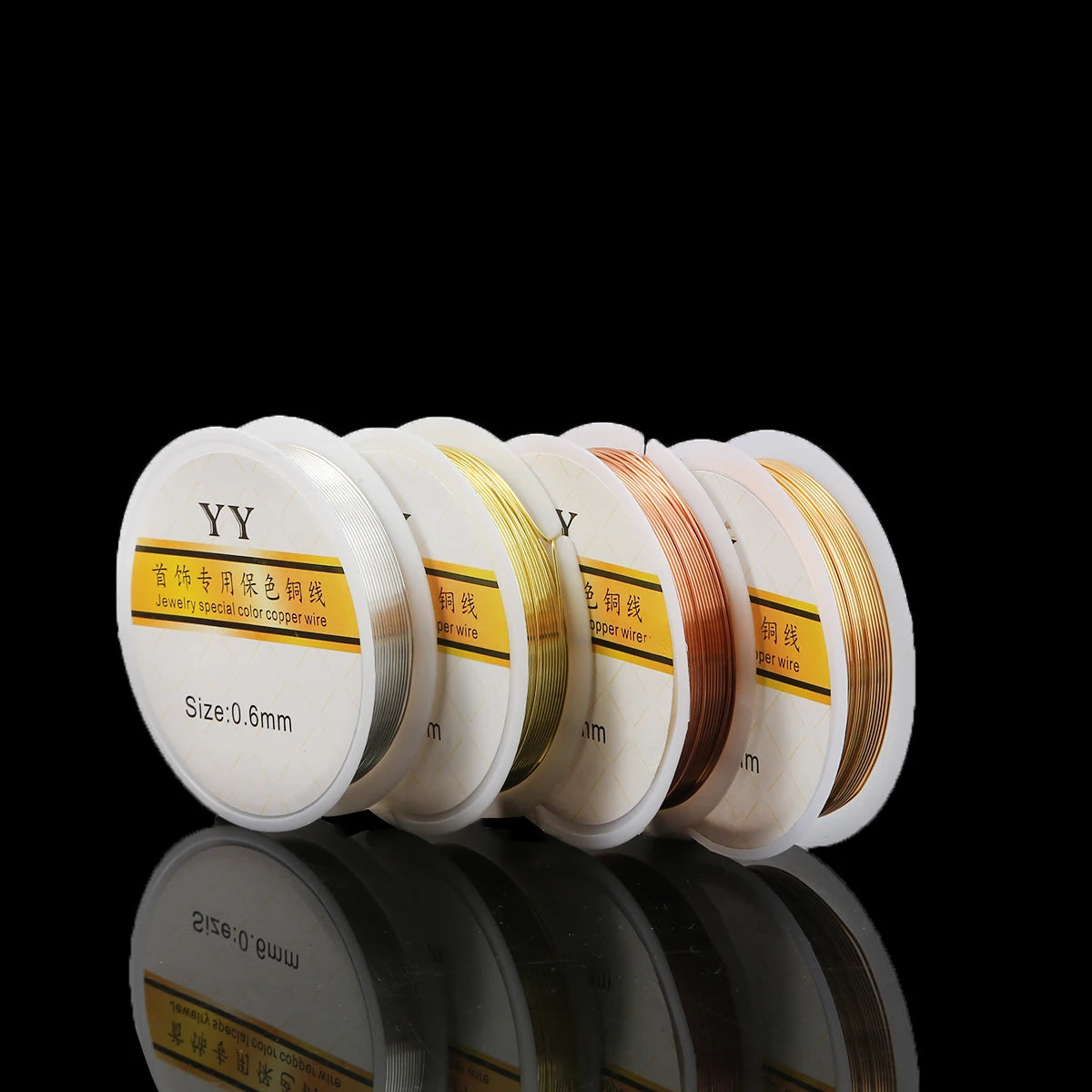 0.3-1.0mm Premium Pure Copper Wire - Anti-Corrosion & High Flexibility for Jewelry Crafting, Beading Wire Wrapping (Gold/Silver)