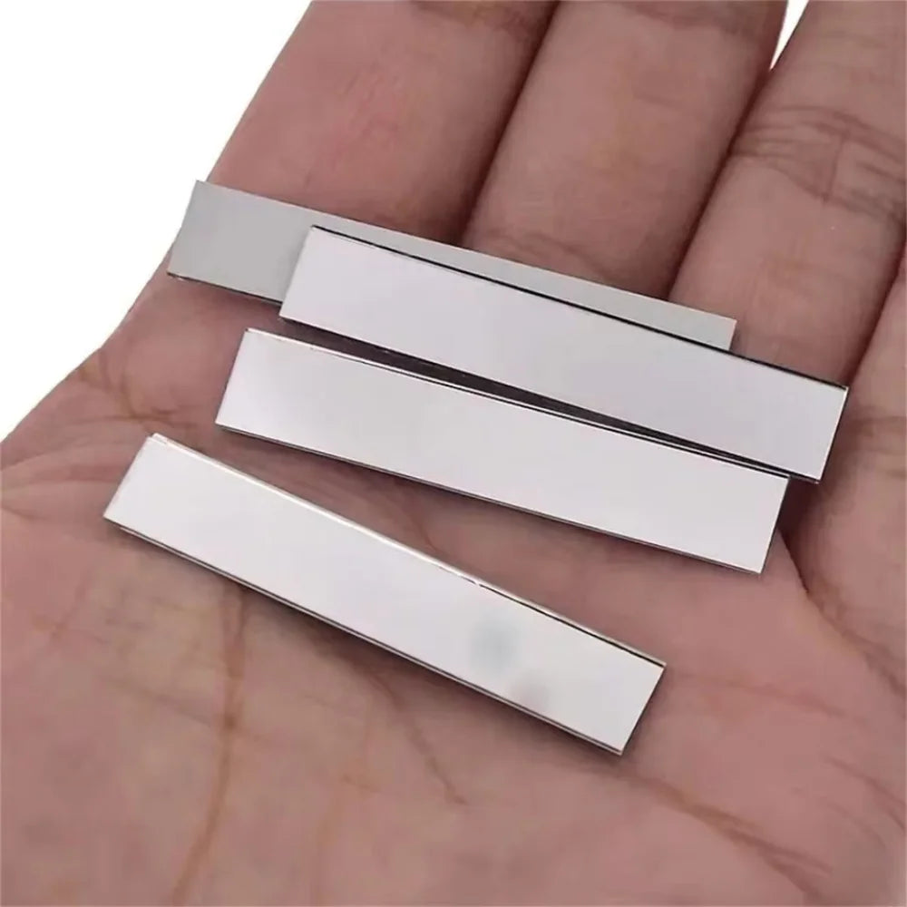 100pcs/set DIY Pieces of Rectangular Mirror Wall Stickers, Self-adhesive Handmade DIY Decorative Mirror Stickers   Decoration