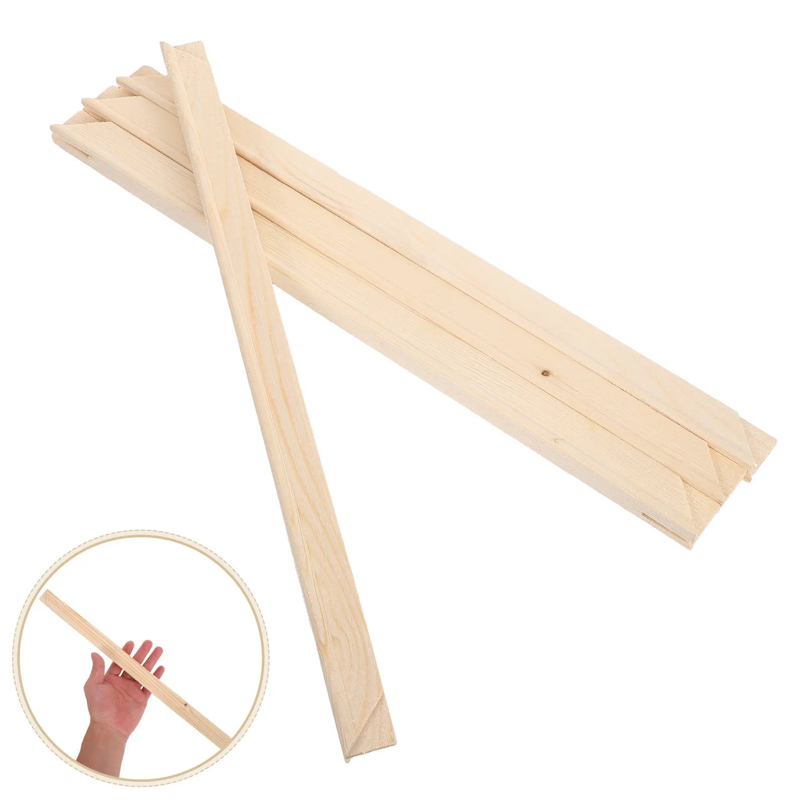 Diy Canvas Stretcher Bars 40x40cm Solid Wood Canvas Frame With Nails For Oil Painting Posters Digital Art Smooth Edges