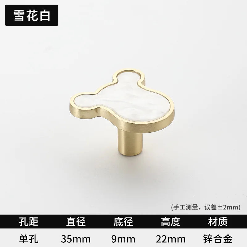 Modern Cupboard Drawer Knobs Wardrobe Furniture Single Hole Door Handle Simple Personality Children's Room Bedside Table Knobs