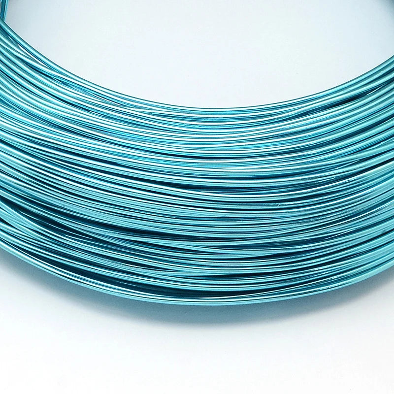 PandaHall 0.6-2.0mm Anodized Aluminum Wire 10 Sizes , Colorful Bendable Craft Wire for Jewelry Making, DIY Model Beading