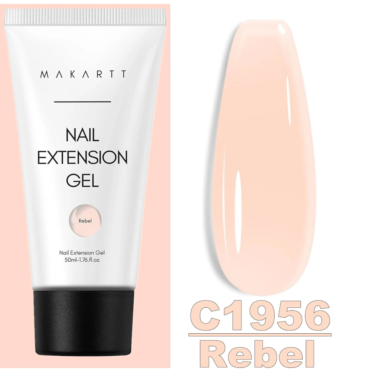 Makartt Poly Nail Extension Gel for Nails ,Clear Pink Builder & Sculting Soak Off Hard Gel for Strong Natural Look for Beginer