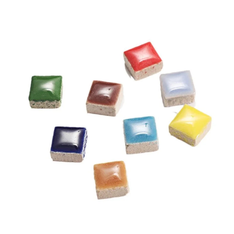 200g 1CM Mini Mosaic Tile Material DIY Ceramic Mosaic Tiles Stone Handmade Ornaments Tiles Wall Crafts Home Decoration