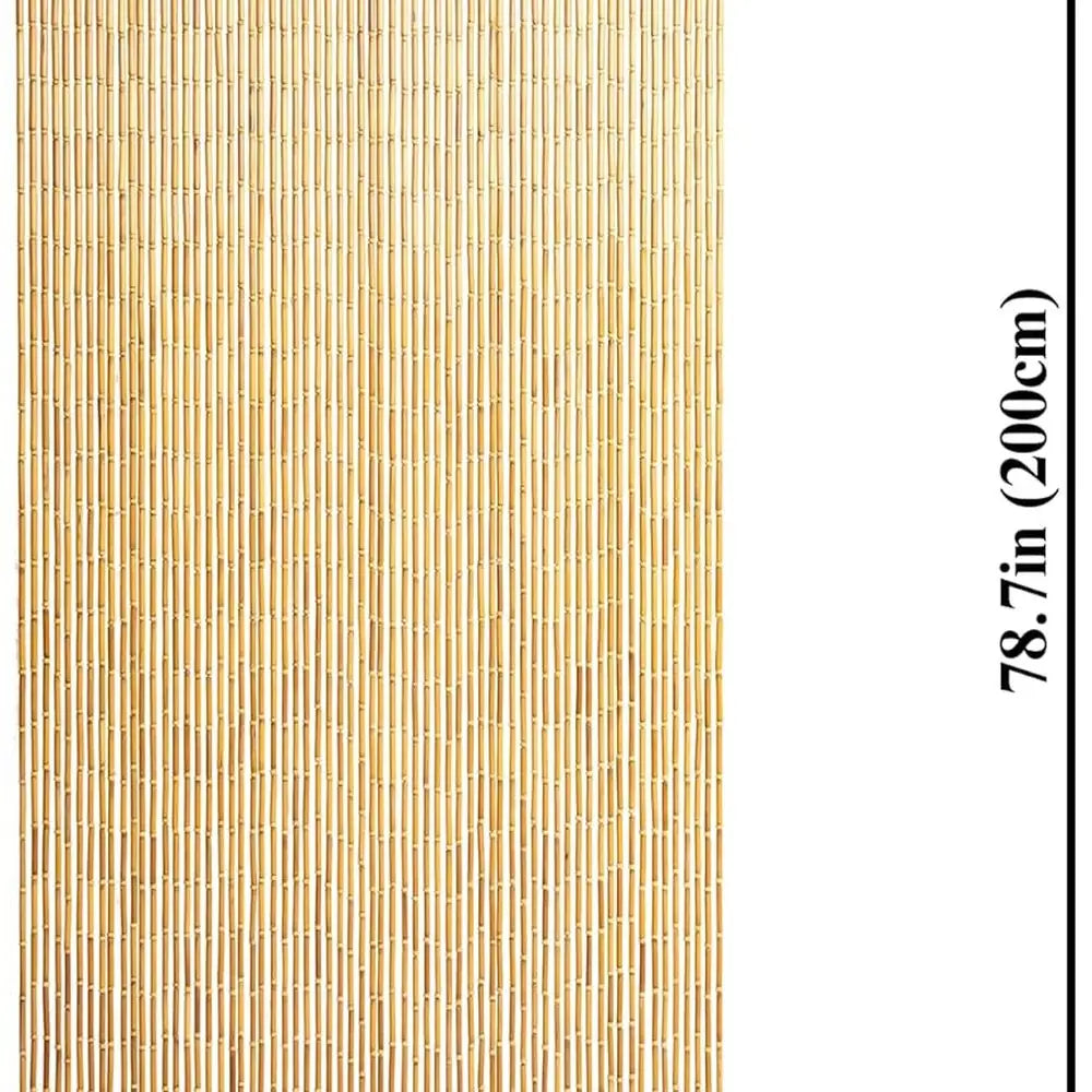 Elegant Bamboo Bead Curtains for Doors, Natural Privacy Dividers, Stylish and Easy to Install