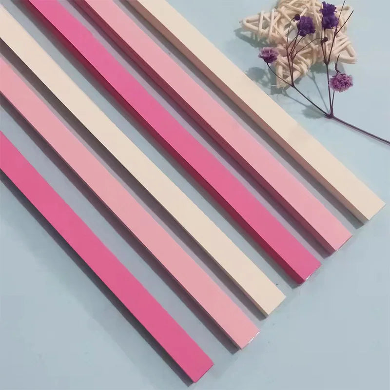 540Sheet Origami Stars Paper Strips27Colors Folding Paper Colorful Double Sided Lucky Star Origami DIY Hand Arts Make Home Decor