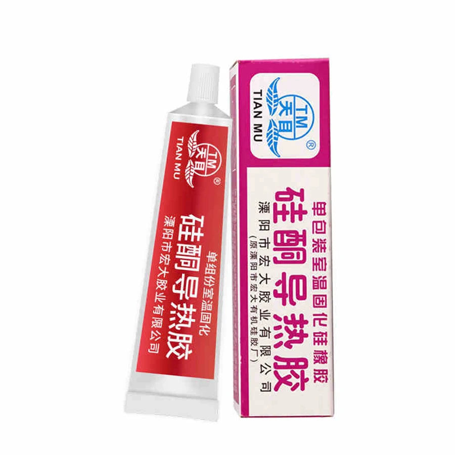 60g Grey White Silicone Thermal Conductive Adhesive Grease Seal Insulation Glue For Graphics Card Light Box LED Heat Dissipation
