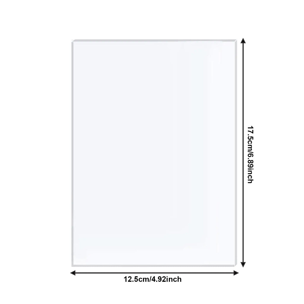 10Pcs Clear Acrylic Sheets Plexiglass Sheets Multifunctional Crafting Supplies 2mm Thick Acrylic Boards for Display Projects