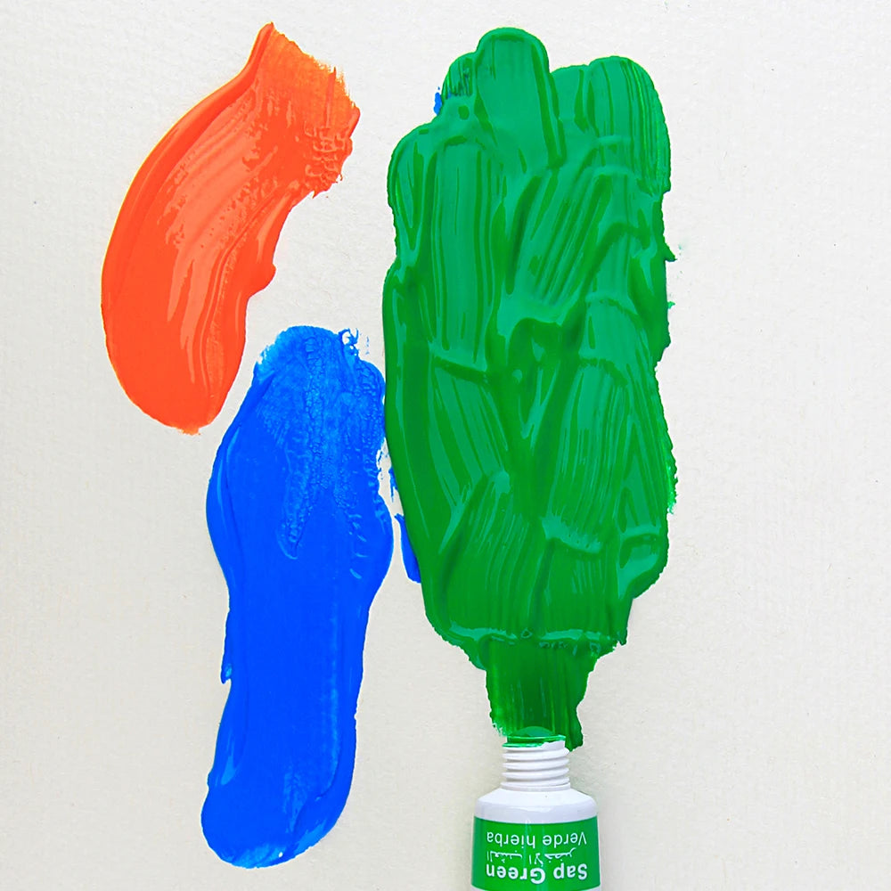 12Color Acrylic Paint Set 12ml Tubes Waterproof Art Supplies for Beginner Artists DIY Painting on Canvas Wall Art Craft Projects