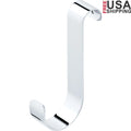 Over the Door Towel Bar Hooks Chrome Set of 2 Durable Steel Towels Hanging Storage Accessories Rust Resistant Hooks