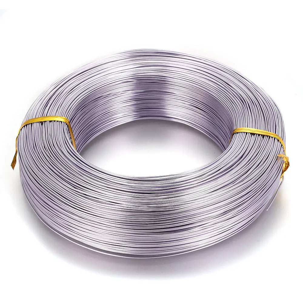 PandaHall 0.6-2.0mm Anodized Aluminum Wire 10 Sizes , Colorful Bendable Craft Wire for Jewelry Making, DIY Model Beading