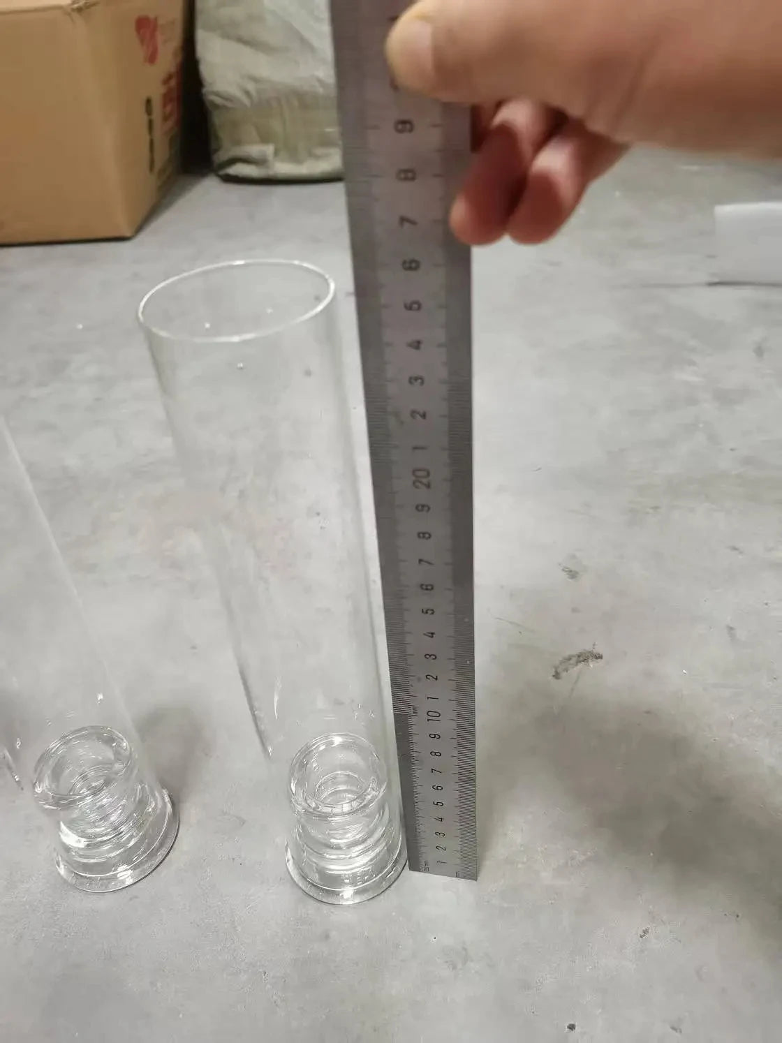 20pcs transparent candle holder, hurricane glass candle holder, used for decorating the center of the dining table, wedd