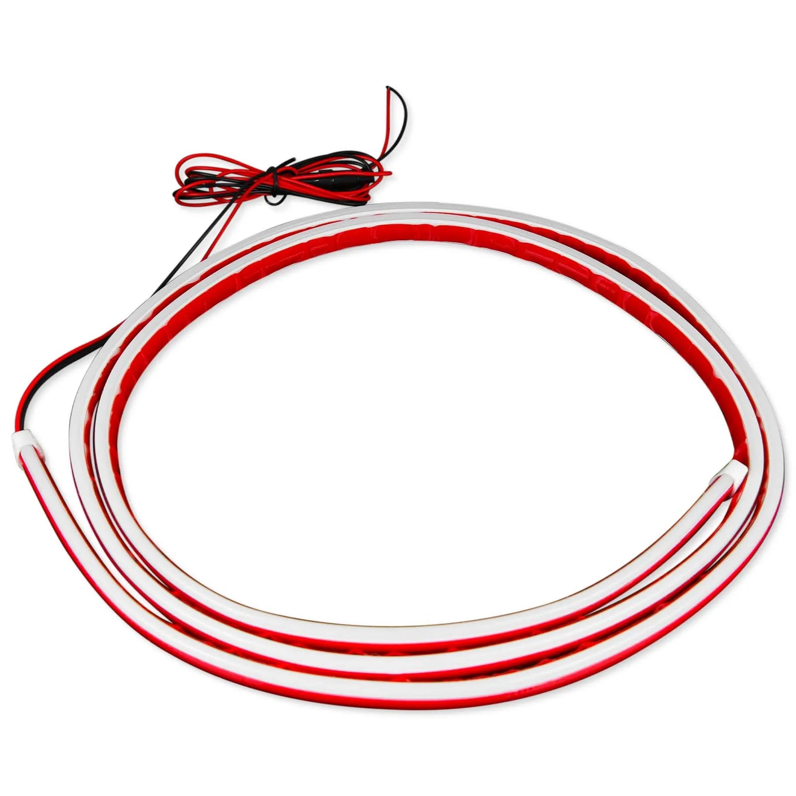 180cm/240cm Car Hood LED Daytime Running Light Strip Waterproof Flexible Auto Decorative Atmosphere Lamp Ambient