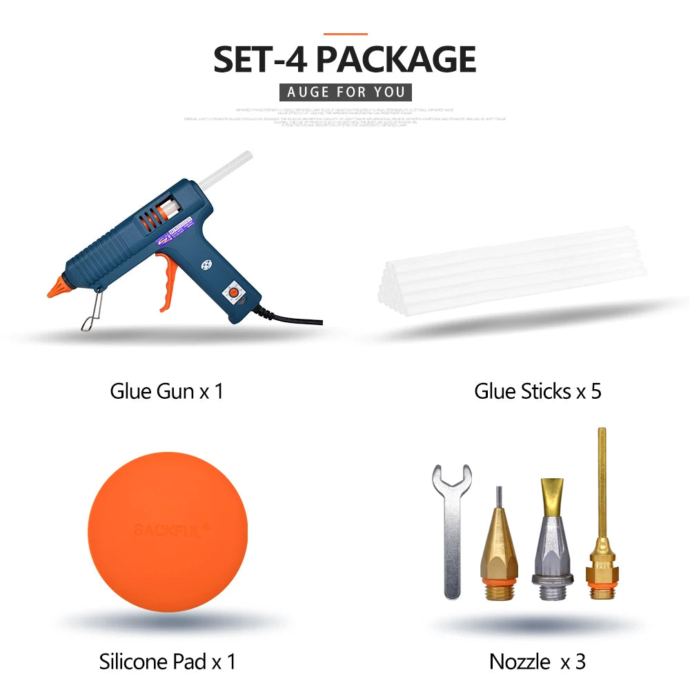 150w Hot Glue Gun, 8 Combinations, Adjustable Temperature, Suitable For Craft Repair Diy Use 11mm Glue Stick Purecopper Nozzle