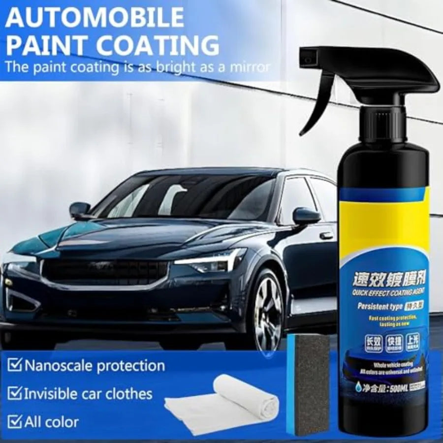 SOPAMI Ceramic Paint Sealant Car Coating Spray 500ML Quick Effect Ceramic Wax Polish for Car Scratches High Gloss Shine Water-R