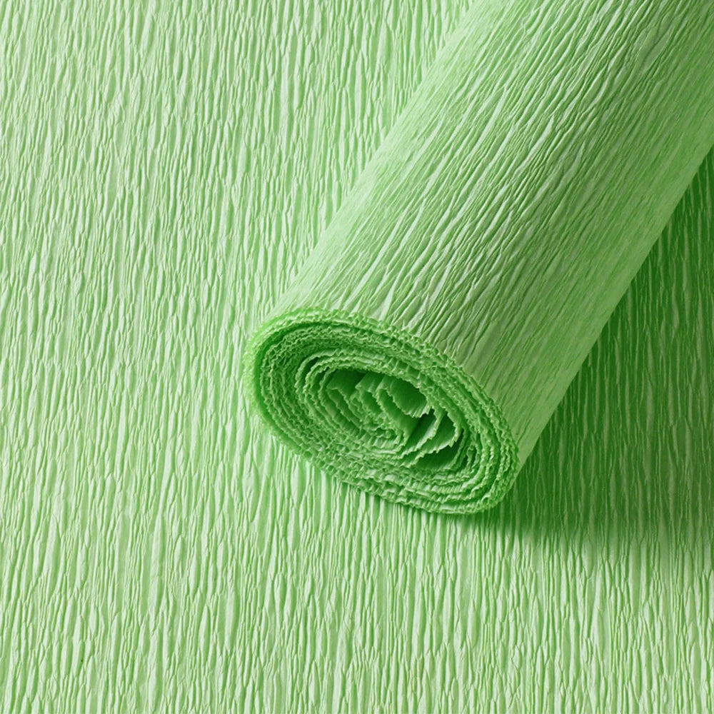50x250cm Colored Crepe Paper Roll Origami Crinkled Crepe Paper Craft DIY Flowers Decoration Gift Wrapping Paper Craft