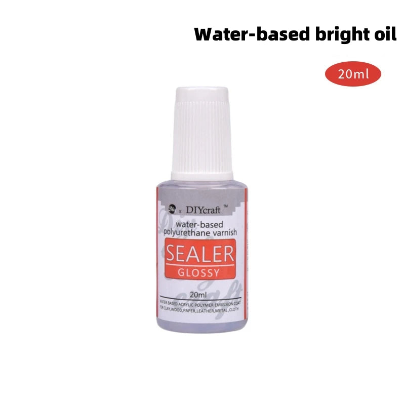 20/60ml Glossy Matte Water-Based Oil Finish Coating For Stone Clay Resin Wood Waterproof Protective Paint Pottery Resin Pigments