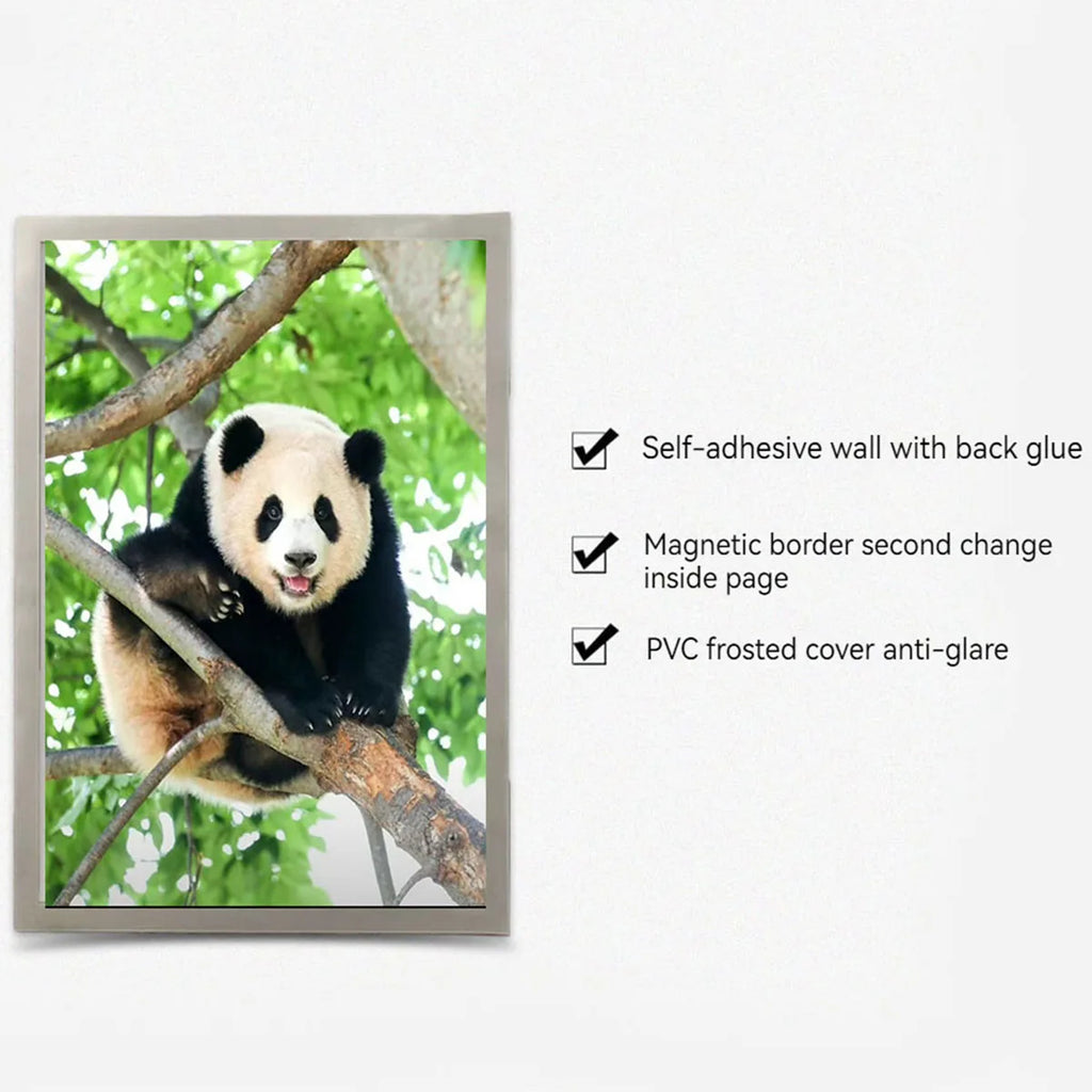 Magnetic Picture Frames Wall Kpop Photocard Holder Display Decor for Wall Window Office Advertise 5Pack A3/A4/A6/Square30x30cm
