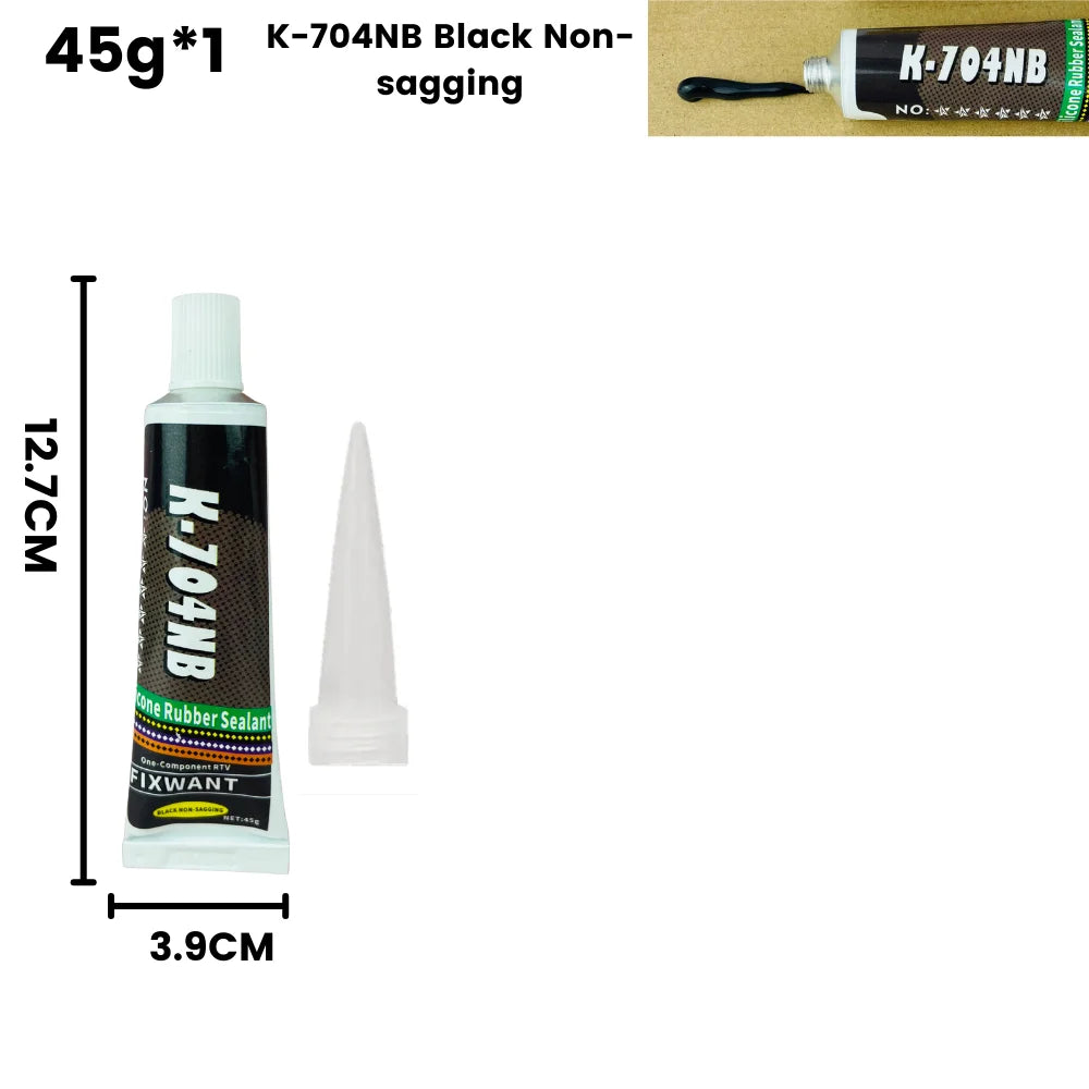 K-703 704 705 706 One-Component RTV Silicone Rubber Sealant Black White Transparent Electronic Component Sealing Glue 45g