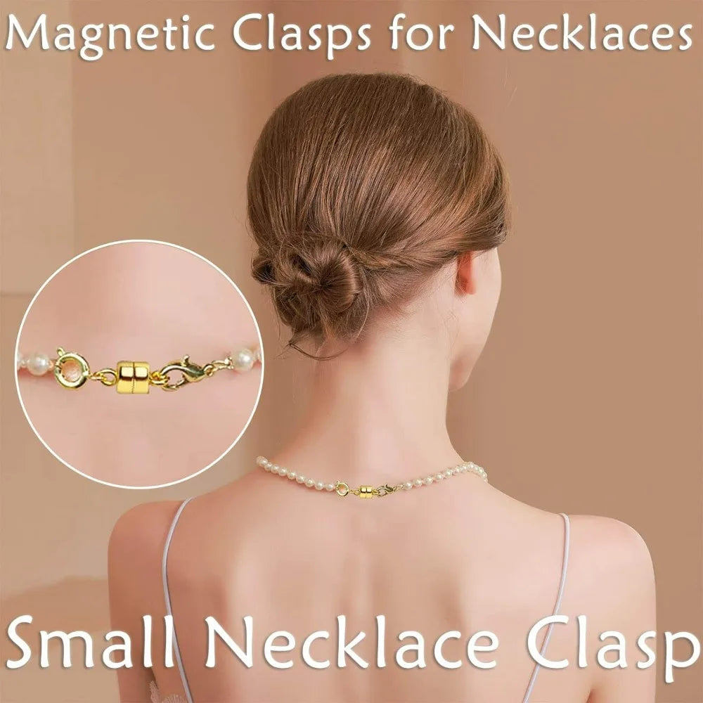 18pcs Magnetic Necklace Clasps and Closures Bracelet Converter Clasp,Suitable for Necklaces Chain Extender