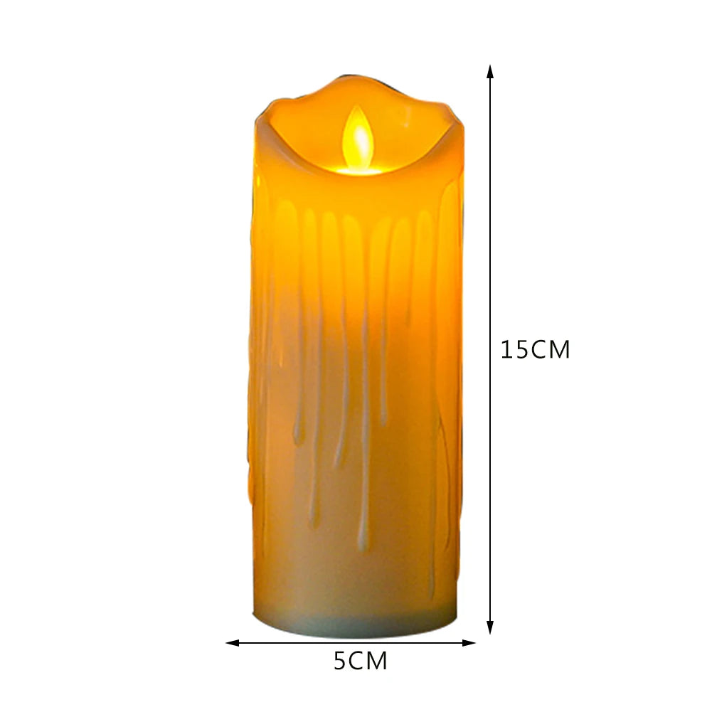 Flickering LED Flameless Candle Lights Battery Powered Electronic Candle Tea Lights Birthday Party Wedding Decoration Ornament