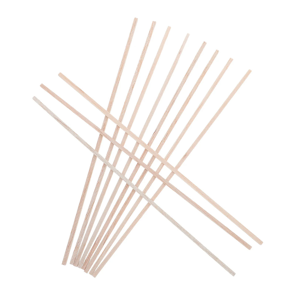50Pcs Balsa Wood Square Wooden Dowel Rods 11.8x0.16 Inch Unfinished Craft Wood Sticks for DIY Woodworking Small Craft Projects