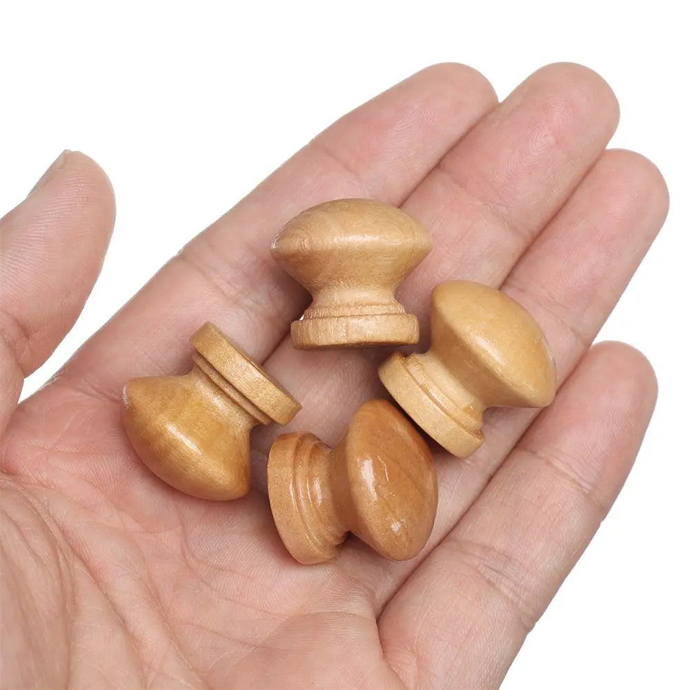 10pcs/Lot Round Natural Wooden Cabinet Pulls Round Shape Drawer Knob Door Handle Wardrobe Pulls Furniture Fitting Hardware