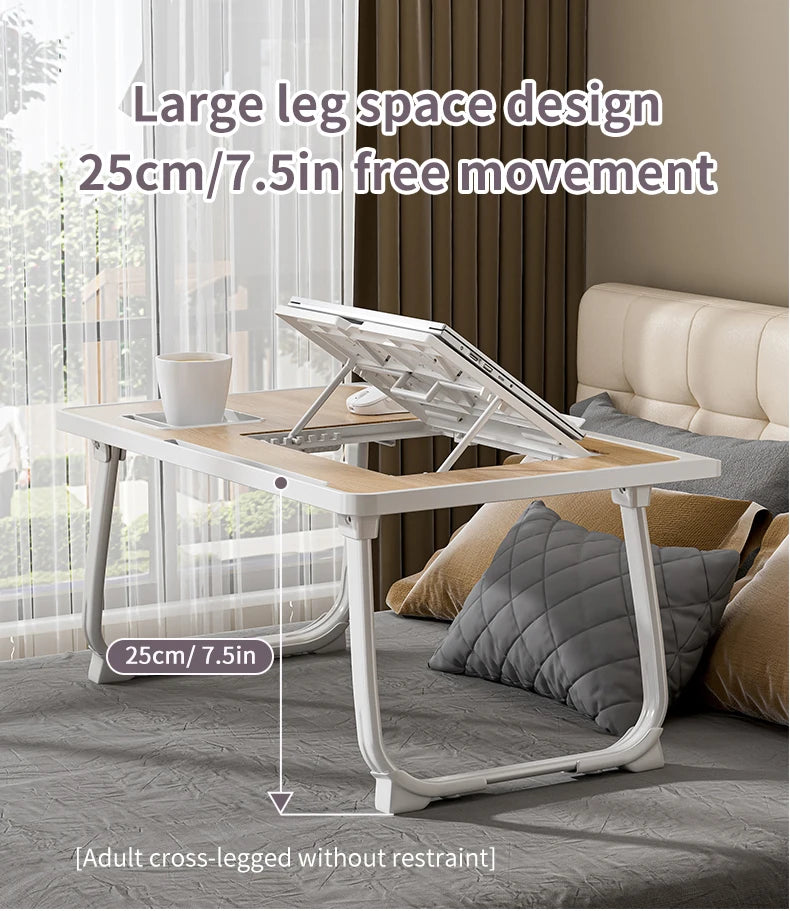 Foldable laptop desk, desktop lifting laptop rack, reading laptop desk, home breakfast tray office desk, study desk with drawers