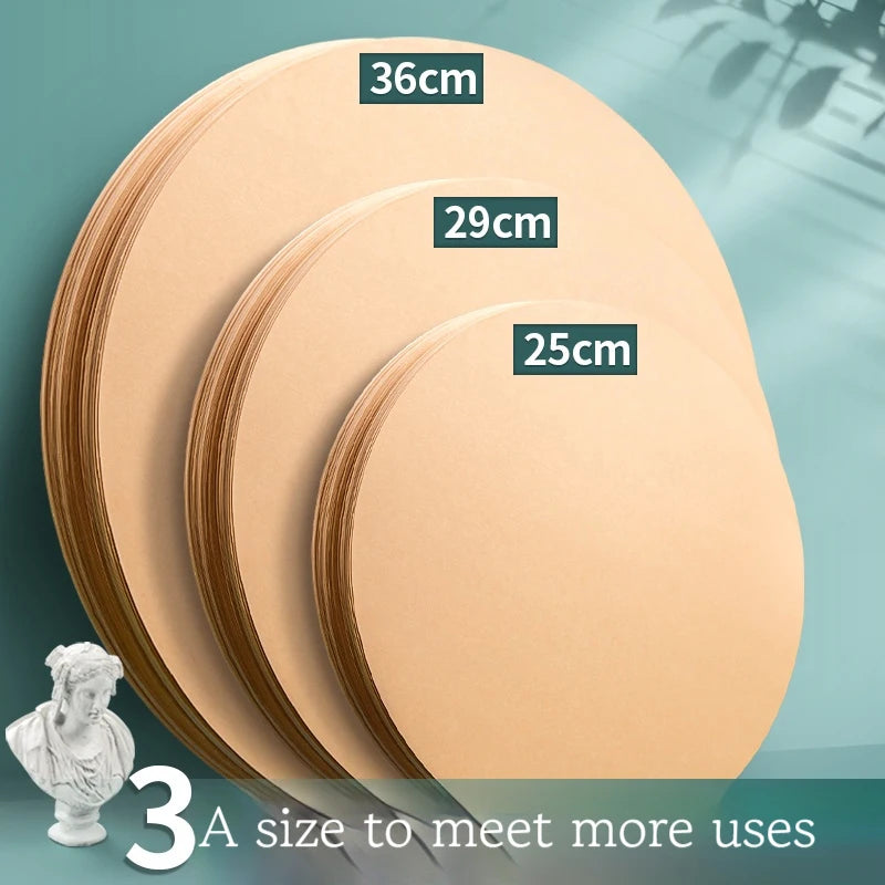 25/29/36 cm Colored Cardstock 200g Round Blank Cardboard Cardstock Sketch Paper for DIY Craft Papercraft Scrapbook Paper Album